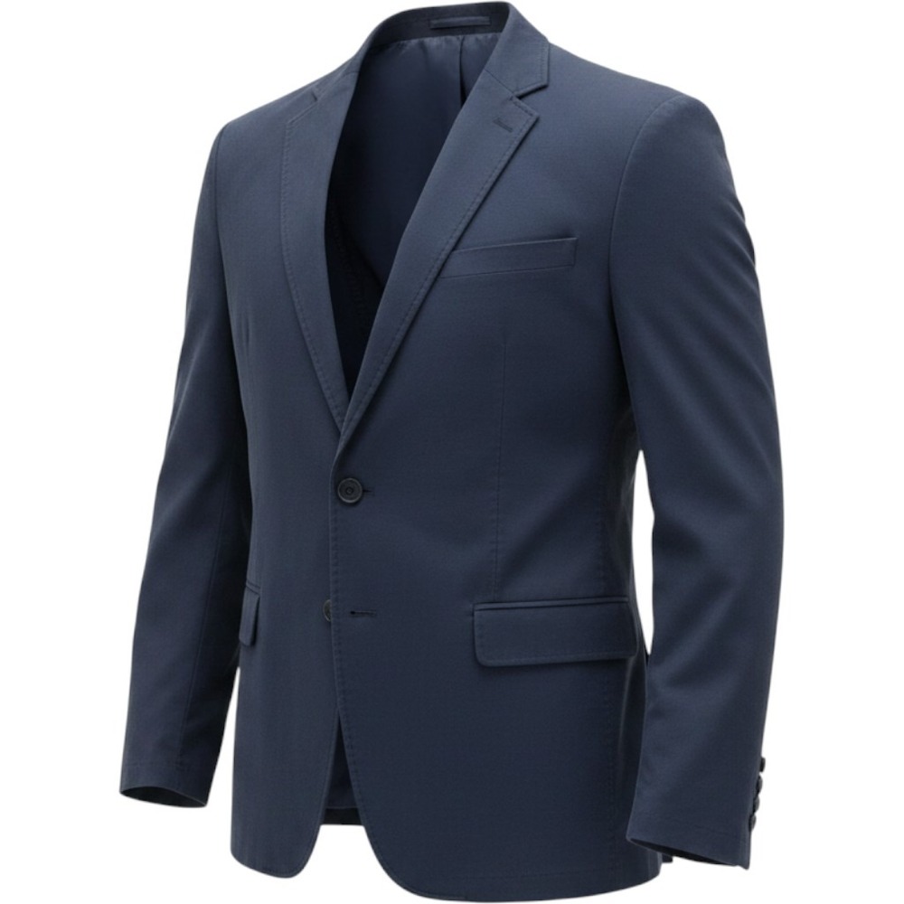 L.L. Bean Blazer Mens 50 Tall Navy Blue Cotton Twill Sport Coat 290300